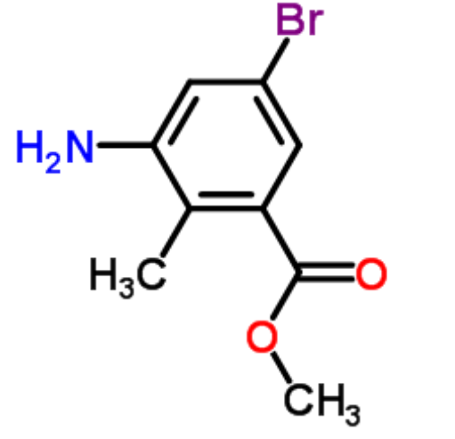 2-甲基-3-氨基-5-溴苯甲酸甲酯,Methyl 3-amino-5-bromo-2-methylbenzoate