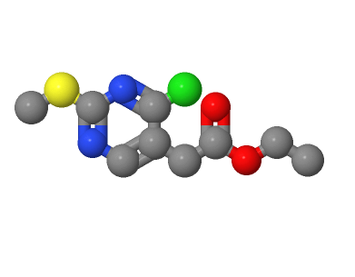 4-氯-2-甲基硫代-5-嘧啶乙酸乙酯,5-PYRIMIDINEACETIC ACID, 4-CHLORO-2-(METHYLTHIO)-, ETHYL ESTER