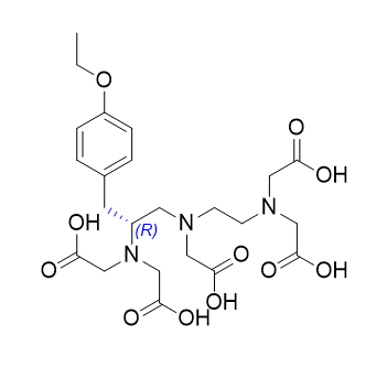 钆塞酸杂质09,(R)-2,2'-((2-((2-(bis(carboxymethyl)amino)-3-(4-ethoxyphenyl)propyl)(carboxymethyl)amino)ethyl)azanediyl)diacetic acid