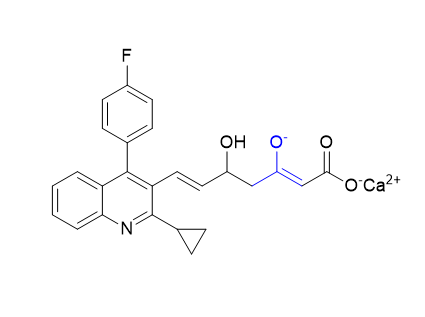 匹伐他汀杂质21,calcium (2Z,6E)-7-(2-cyclopropyl-4-(4-fluorophenyl)quinolin-3-yl)-5-hydroxy-3-oxidohepta-2,6-dienoate