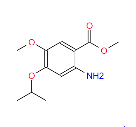 4-异丙氧基-5-甲氧基-2-氨基苯甲酸甲酯,Methyl 2-amino-4-isopropoxy-5-methoxybenzoate