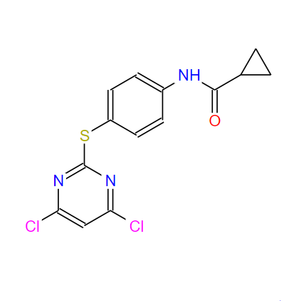 [4-(4,6-二氯嘧啶基-2-磺?；?苯基L]甲胺環(huán)丙羧酸,Cyclopropanecarboxylic acid [4-(4,6-dichloropyrimidin-2-ylsulfanyl)phenyl]amid