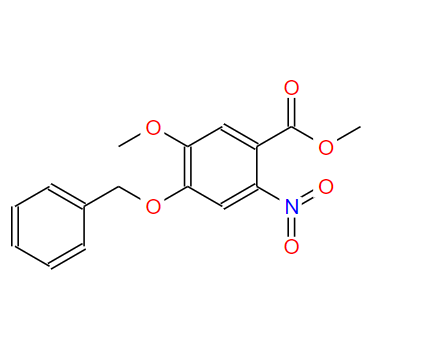 4-芐氧基-5-甲氧基-2-硝基苯甲酸甲酯,Methyl 4-(benzyloxy)-5-methoxy-2-nitrobenzoate