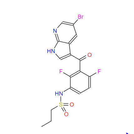 N-[3-[(5-溴-1H-吡咯并[2,3-B]吡啶-3-基)羰基]-2,4-二氟苯基]-1-丙磺酰胺,1-PropanesulfonaMide, N-[3-[(5-broMo-1H-pyrrolo[2,3-b]pyridin-3-yl)carbonyl]-2,4-difluorophenyl]-