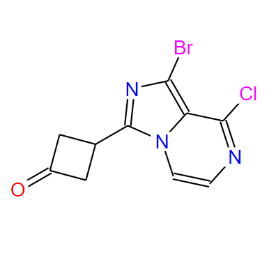 3-(1-Bromo-8-Chloroimidazo[1,5-A]Pyrazin-3-Yl)Cyclobutanone,3-(1-Bromo-8-Chloroimidazo[1,5-A]Pyrazin-3-Yl)Cyclobutanone