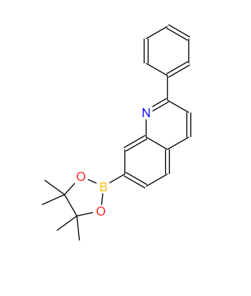 2-苯基喹啉-7-频哪醇硼酸酯,Quinoline, 2-phenyl-7-(4,4,5,5-tetraMethyl-1,3,2-dioxaborolan-2-yl)-