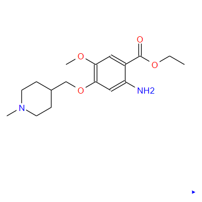4-((1-甲基哌啶-4-基)甲氧基)-2-氨基-5-甲氧基苯甲酸乙酯,ethyl 4-((1-Methylpiperidin-4-yl)Methoxy)-2-aMino-5-Methoxybenzoate