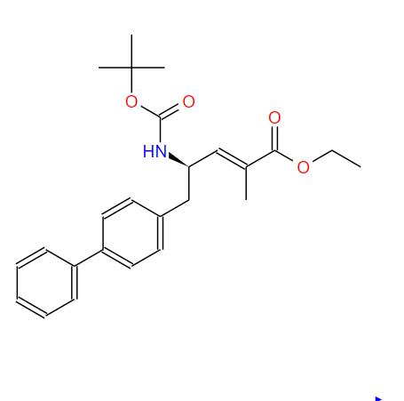 (4R)-5-[1,1'-聯(lián)苯]-4-基-4-[[叔丁氧羰基]氨基]-2-甲基-2-戊烯酸乙酯,(R)-Ethyl5-([1,1'-biphenyl]-4-yl)-4-((tert-butoxycarbonyl)amino)-2-methylpent-2-enoate