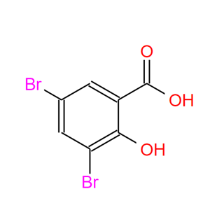 3147-55-5；3,5-二溴-2-羟基苯甲酸