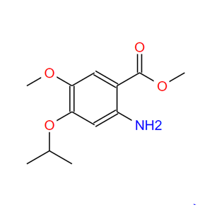 4-异丙氧基-5-甲氧基-2-氨基苯甲酸甲酯,Methyl 2-amino-4-isopropoxy-5-methoxybenzoate