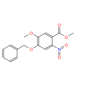 4-苄氧基-5-甲氧基-2-硝基苯甲酸甲酯,Methyl 4-(benzyloxy)-5-methoxy-2-nitrobenzoate