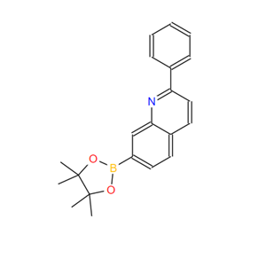 2-苯基喹啉-7-频哪醇硼酸酯,Quinoline, 2-phenyl-7-(4,4,5,5-tetraMethyl-1,3,2-dioxaborolan-2-yl)-
