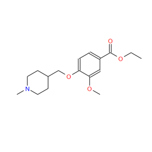 4-((1-甲基哌啶-4-基)甲氧基)-3-甲氧基苯甲酸乙酯,ethyl 4-((1-Methylpiperidin-4-yl)Methoxy)-3-Methoxybenzoate