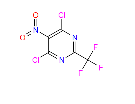 2-三氟甲基-5-硝基-4,6-二氯嘧啶,4,6-DICHLORO-5-NITRO-2-(TRIFLUOROMETHYL)PYRIMIDINE