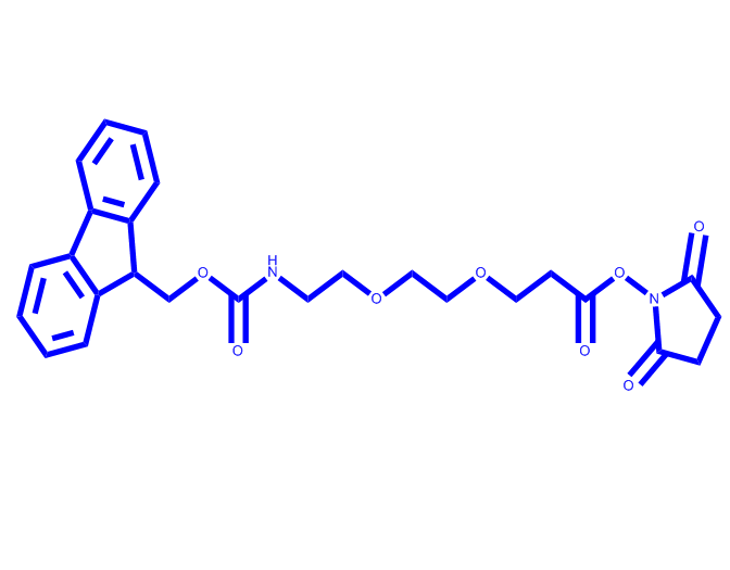 FMOC酰胺-二聚乙二醇-NHS酯,Fmoc-PEG2-NHS ester