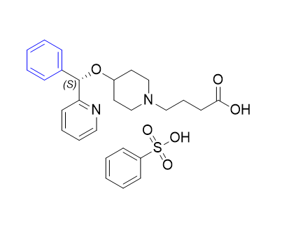 贝他斯汀杂质05,(S)-4-(4-(phenyl(pyridin-2-yl)methoxy)piperidin-1-yl)butanoic acid compound with benzenesulfonic acid (1:1)