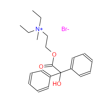 溴甲乙胺痉平,ammonium,diethyl(2-hydroxyethyl)methyl-,bromide,benzilate(ester)