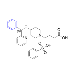贝他斯汀杂质05,(S)-4-(4-(phenyl(pyridin-2-yl)methoxy)piperidin-1-yl)butanoic acid compound with benzenesulfonic acid (1:1)