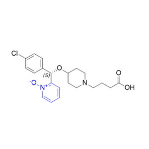 贝他斯汀杂质07,(S)-2-(((1-(3-carboxypropyl)piperidin-4-yl)oxy)(4-chlorophenyl)methyl)pyridine 1-oxide