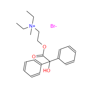 溴甲乙胺痉平,ammonium,diethyl(2-hydroxyethyl)methyl-,bromide,benzilate(ester)