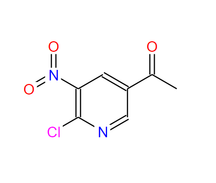 2-氯-3-硝基-5-乙酰基吡啶,1-(6-CHLORO-5-NITROPYRIDIN-3-YL)ETHANONE