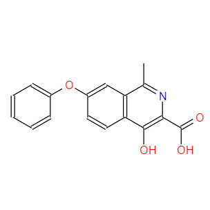 4-羟基-1-甲基-7-苯氧基异喹啉-3-羧酸,methyl 1-chloro-4-hydroxy-7-phenoxyisoquinoline-3-carboxylate