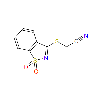 (1,1-二氧代-1H-苯并[d]异噻唑-3-基磺酰基)-乙腈,(1,1-dioxo-1H-1l6-benzo[d]isothiazol-3-ylsulfanyl)-acetonitrile