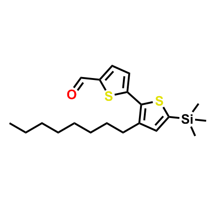 3'-辛基-5'-(三甲基甲硅烷基)-[2,2'-聯(lián)噻吩]-5-甲醛,3'-Octyl-5'-(trimethylsilyl)-[2,2'-bithiophene]-5-carbaldehyde