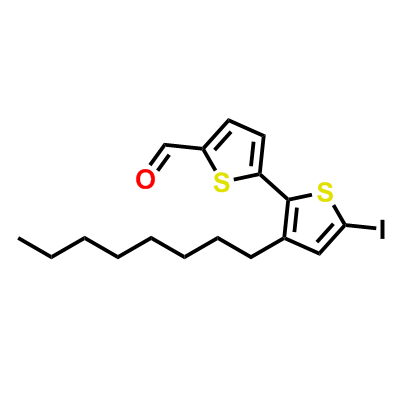 3'-辛基-5'-碘-[2,2'-联噻吩]-5-甲醛,3'-Octyl-5'-iodo-[2,2'-bithiophene]-5-carbaldehyde