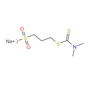 N，N-二甲基-二硫代羰基丙烷磺酸钠,Sodium 3-[[(dimethylamino)thioxomethyl]thio]propanesulphonate