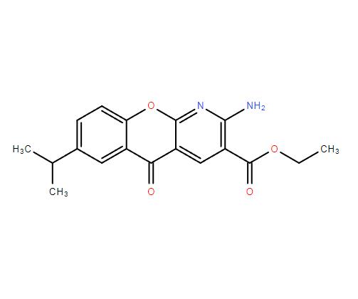2-氨基-7-异丙基-5-氧代-5H-[1]苯并吡喃[2,3-b]吡啶-3-羧酸乙酯,Ethyl 2-amino-7-isopropyl-5-oxo-5H-[1]benzopyrano[2,3-b]pyridine-3-carboxylate