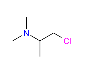 2-二甲氨基氯丙烷,1-CHLORO-N,N-DIMETHYL-2-PROPYLAMINE