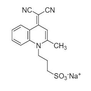 水溶性喹啉腈磺酸盐母体,QM-SO3;Sodium 3-(4-(dicyanomethylene)-2-methylquinolin-1(4H)-yl)propane-1-sulfonate