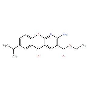 2-氨基-7-异丙基-5-氧代-5H-[1]苯并吡喃[2,3-b]吡啶-3-羧酸乙酯,Ethyl 2-amino-7-isopropyl-5-oxo-5H-[1]benzopyrano[2,3-b]pyridine-3-carboxylate