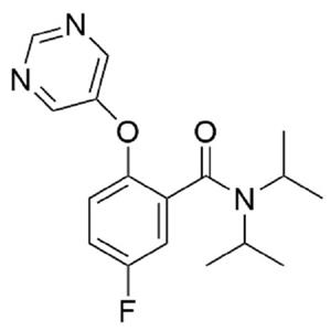 5-氟-N,N-二异丙基-2-(嘧啶-5-基氧基)苯甲酰胺,5-Fluoro-N,N-diisopropyl-2-(pyrimidin-5-yloxy)benzamide