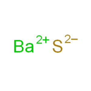 Barium sulfide (BaS), black