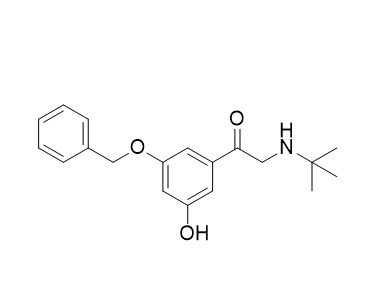 特布他林杂质07,1-(3-(benzyloxy)-5-hydroxyphenyl)-2-(tert-butylamino)ethan-1-one