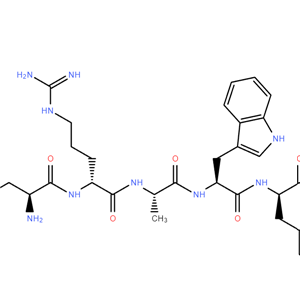 促黑激素抑制素,histidyl-arginyl-alanyl-tryptophyl-phenylalanyl-lysinamide