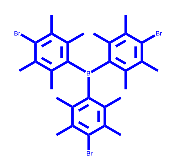 三(4-溴-2,3,5,6-四甲基苯基)硼烷,tris(4-bromo-2,3,5,6-tetramethylphenyl)borane