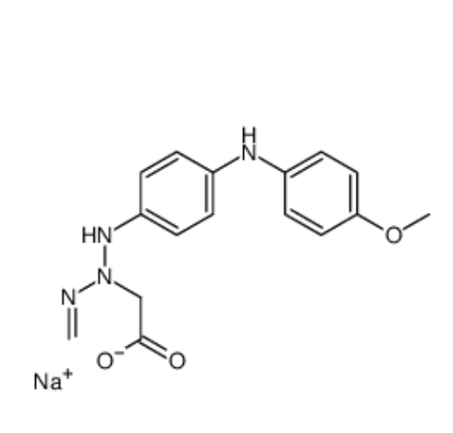 sodium [3-[4-[(4-methoxyphenyl)amino]phenyl]-1-methyltriazen-2-yl]acetate,sodium [3-[4-[(4-methoxyphenyl)amino]phenyl]-1-methyltriazen-2-yl]acetate