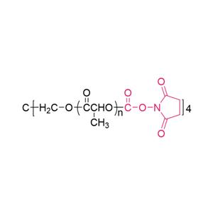 四臂聚乳酸琥珀酰亚胺碳酸酯,[4-arm PLA-SC] 4-arm Poly(lactic acid) succinimidyl carbonate