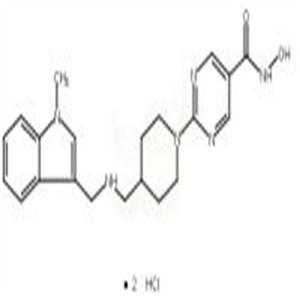 N-羟基-2-(4-((((1-甲基-1H-吲哚-3-基)甲基)氨基)甲基)-1-哌啶基)-5-嘧啶甲酰胺二盐酸盐,Quisinostat 2HCl
