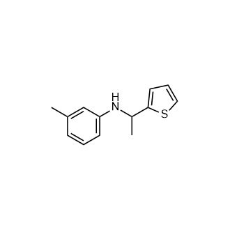 3-甲基-N-(1-(噻吩-2-基)乙基)苯胺,3-Methyl-N-(1-(thiophen-2-yl)ethyl)aniline