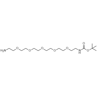 (17-氨基-3,6,9,12,15-五氧雜十七烷基)氨基甲酸叔丁酯,NH2-PEG5-C2-NH-Boc