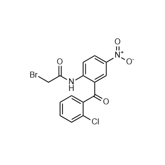 2-溴乙酰氨基-5-硝基-2'-氯二苯甲酮,2-Bromo-N-(2-(2-chlorobenzoyl)-4-nitrophenyl)acetamide