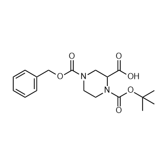 1-[(2-甲基丙-2-基)氧羰基]-4-苯基甲氧羰基哌嗪-2-羧酸,1-[(2-Methylpropan-2-yl)oxycarbonyl]-4-phenylmethoxycarbonylpiperazine-2-carboxylic acid