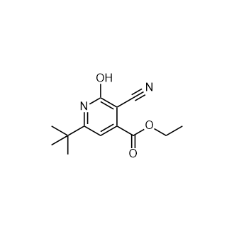 6-(叔丁基)-3-氰基-2-羟基异烟酸乙酯,Ethyl 6-(tert-butyl)-3-cyano-2-hydroxyisonicotinate