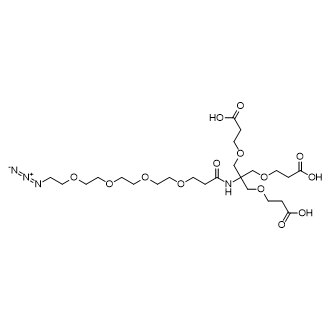 Azido-PEG4-amido-tri-(carboxyethoxymethyl)-methane,Azido-PEG4-amido-tri-(carboxyethoxymethyl)-methane