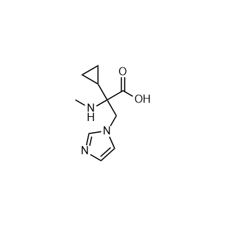 2-环丙基-3-(1H-咪唑-1-基)-2-(甲氨基)丙酸,2-Cyclopropyl-3-(1h-imidazol-1-yl)-2-(methylamino)propanoic acid