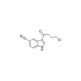 3-(4-氯-1-氧代丁基)-1H-吲哚-5-甲腈,3-(4-Chlorobutanoyl)-1H-indole-5-carbonitrile